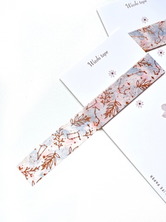 Washi tape Flores bronze (metro)