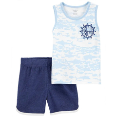 CARTER´S SET 2 PIEZAS REMERA MUSCULOSA Y SHORT "SHARK QUAD"