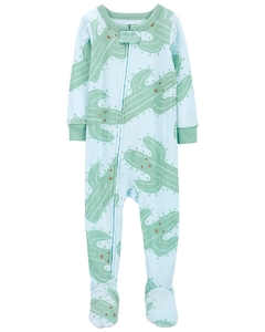 CARTER´S OSITO PIJAMA ALGODON CIERRE "CACTUS VERDE"