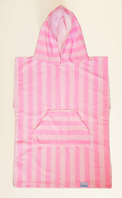 OCEAN5 Poncho Toalla Rayas Rosa - - comprar online