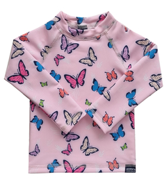 OCEAN5 REMERA MANGAS LARGAS "BUTTERFLIES ROSA"