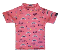 Ocean5 - Remera rainbow coral fluo