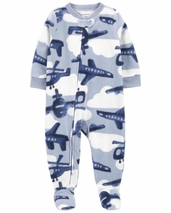 CARTER´S OSITO PIJAMA MICROPOLAR CIERRE "AVIONES"