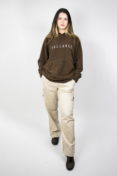 Brown Sherpa Hoodie - Ballarcci