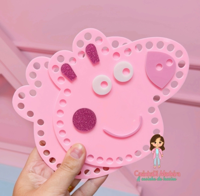 Base bolsa Peppa Pig 15,5x16cm (par)