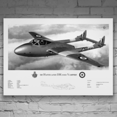 Lámina infográfica De Havilland Vampire