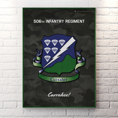 Poster emblema 506.º Regimiento de Infantería AIRBORNE