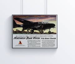 Poster original propaganda Norteamericana Northrop P-61 Black Widow