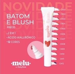 Novo Batom e Blush 2x1 Melu by Ruby Rose