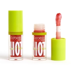 Lip Gloss Brilho Labial Moda Hot Maquiagem - Febella