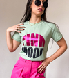 Tshirt algodão Pink Mood