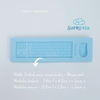 Molde kit teclado para computador + mouse Real M