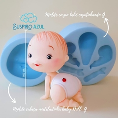 Kit • Molde cabeça Modeladinha G + Molde corpo bebê engatinha G - comprar online