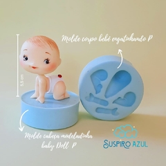 KIT • Molde cabeça modeladinha P + Molde corpo bebê engatinha P - comprar online