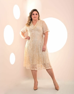 VESTIDO PLUS SIZE LENARA - Morena Café Plus Size