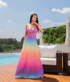 Vestido longo hotsell escrito fé