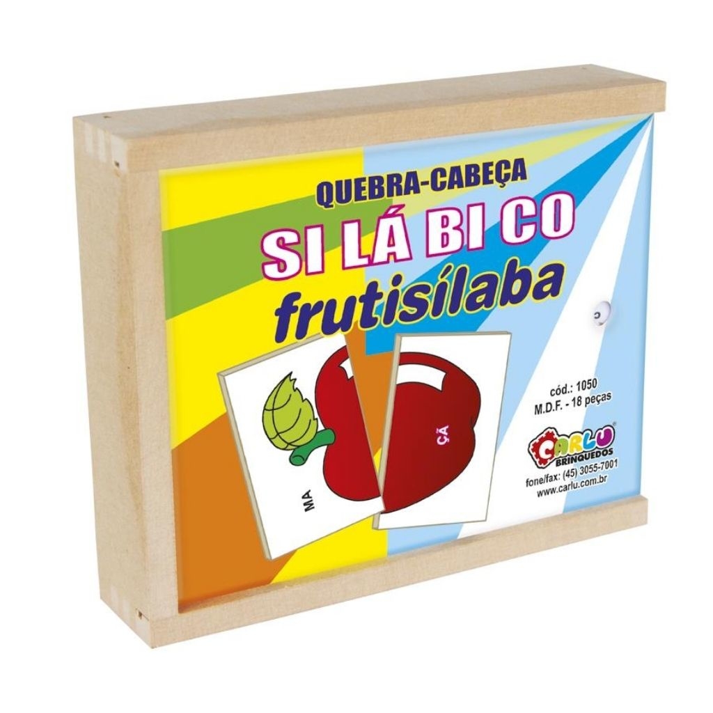 Jogo Quebra-cabeça Silábico - Kits Educativos