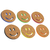 Porta Copos Smile Emojis Coloridos com 6 unidades na internet