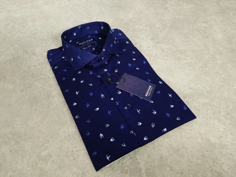 camisa vestir slim fit Rochas para hombre