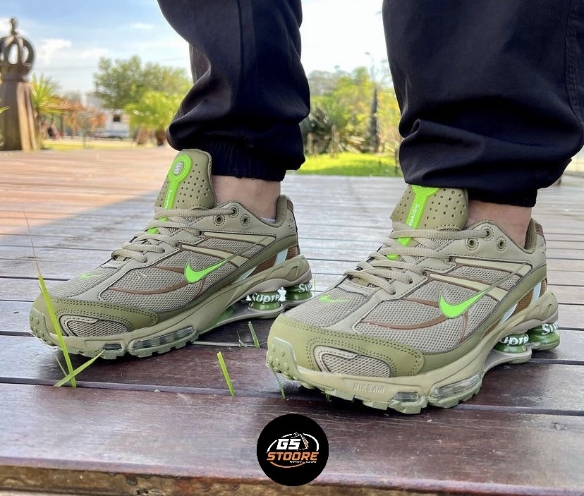 Nike SHOX R4 Supreme-Verde