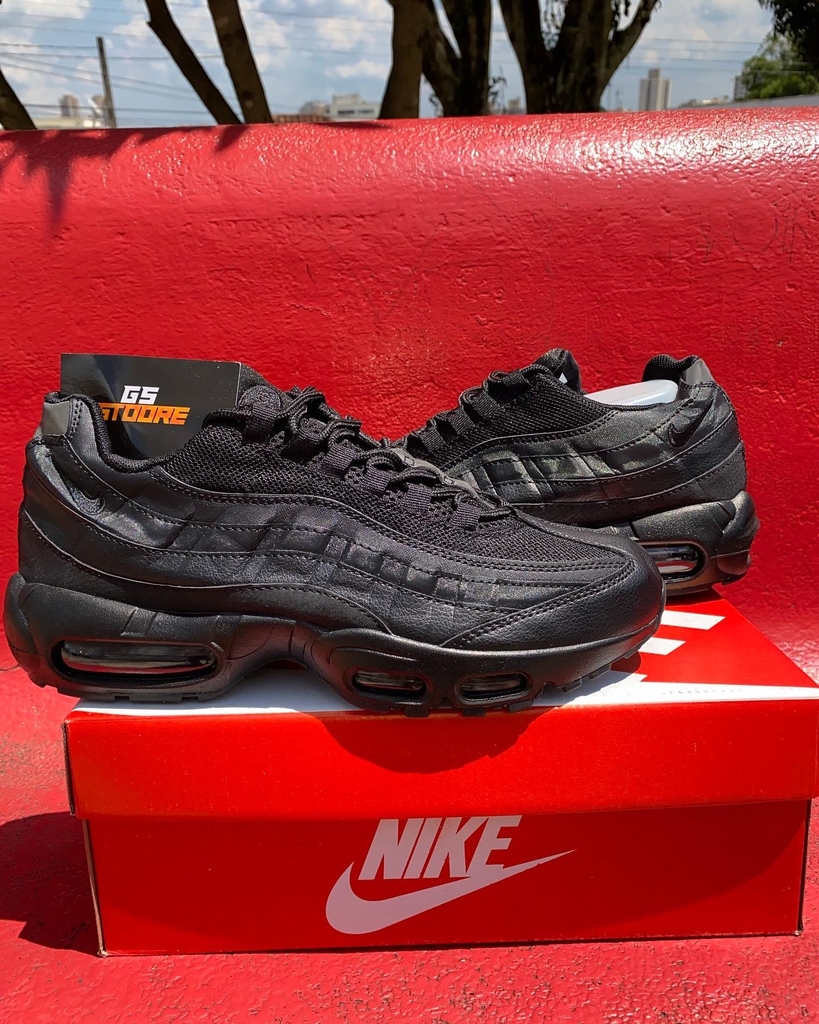 Air max 95 vermelho e cheap preto