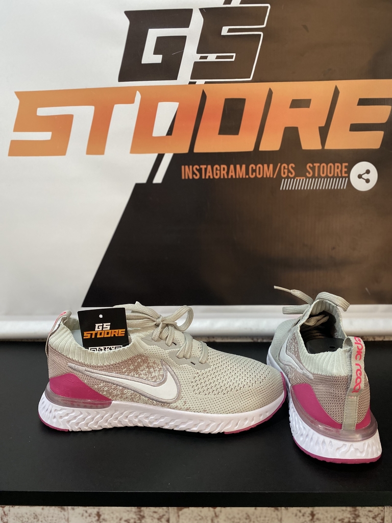 Nike epic react flyknit rosa clearance