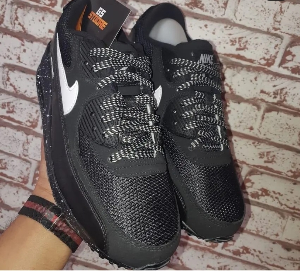 Air max 90 preto branco e cinza sale