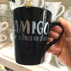 Taza Negra Amiga/o - comprar online