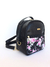 Mini Mochila Floral Preto - Mayara Rocha Bolsas Exclusivas