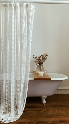 cortina de baño naranjo - tienda online