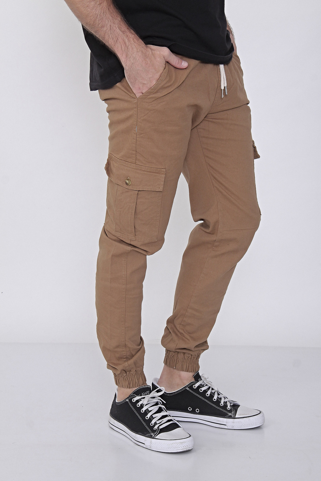 Jogger de gabardina sale