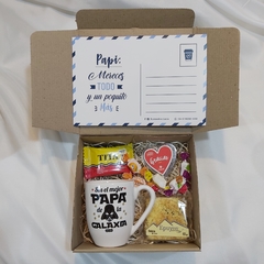 Minibox dulce con taza para papá - Buenos Dias Lucia