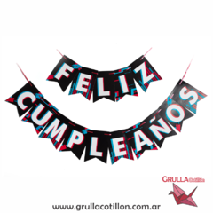 BANDERIN TIK TOK FELIZ CUMPLEAÑOS