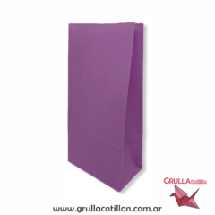 BOLSITAS PAPEL LILA PASTEL x10