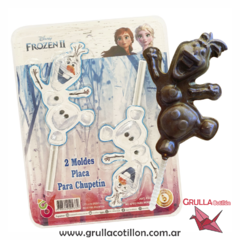 MOLDE PLACA CHUPETIN FROZEN x2