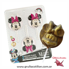 MOLDE PLACA CHUPETIN MINNIE x2