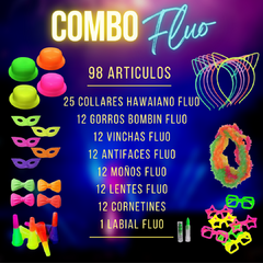 COMBO COTILLON FLUO / 98 ARTICULOS