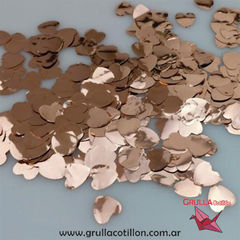 CONFETTI CORAZONES ROSE GOLD x20 gr. - comprar online