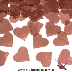 CONFETTI CORAZONES ROSE GOLD x20 gr.