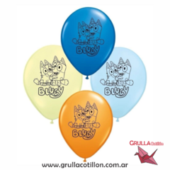 GLOBOS ESTAMPADOS BLUEY x5