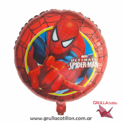 GLOBO HOMBRE ARAÑA ROJO 18"