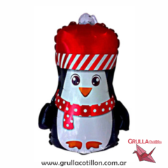 MINI GLOBO PINGUINO NAVIDAD