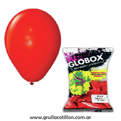 BOLSA GLOBO PERLADO ROJO 12" x50