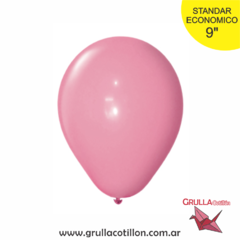 GLOBO STANDAR ROSA 9" x10