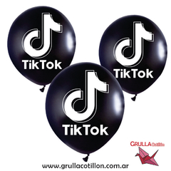 GLOBO ESTAMPADO TIK TOK x12