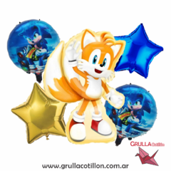 SET 5 GLOBOS SONIC TAILS (NENA AMARILLA)