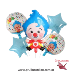 SET 5 GLOBOS PLIM PLIM - comprar online