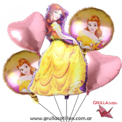 SET 5 GLOBOS PRINCESA BELLA