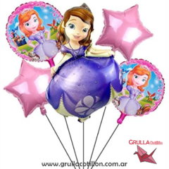 SET 5 GLOBOS PRINCESITA SOFIA