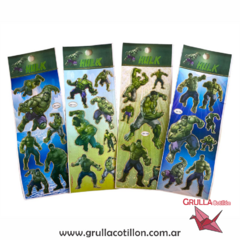 PLANCHITA DE STICKERS - HULK